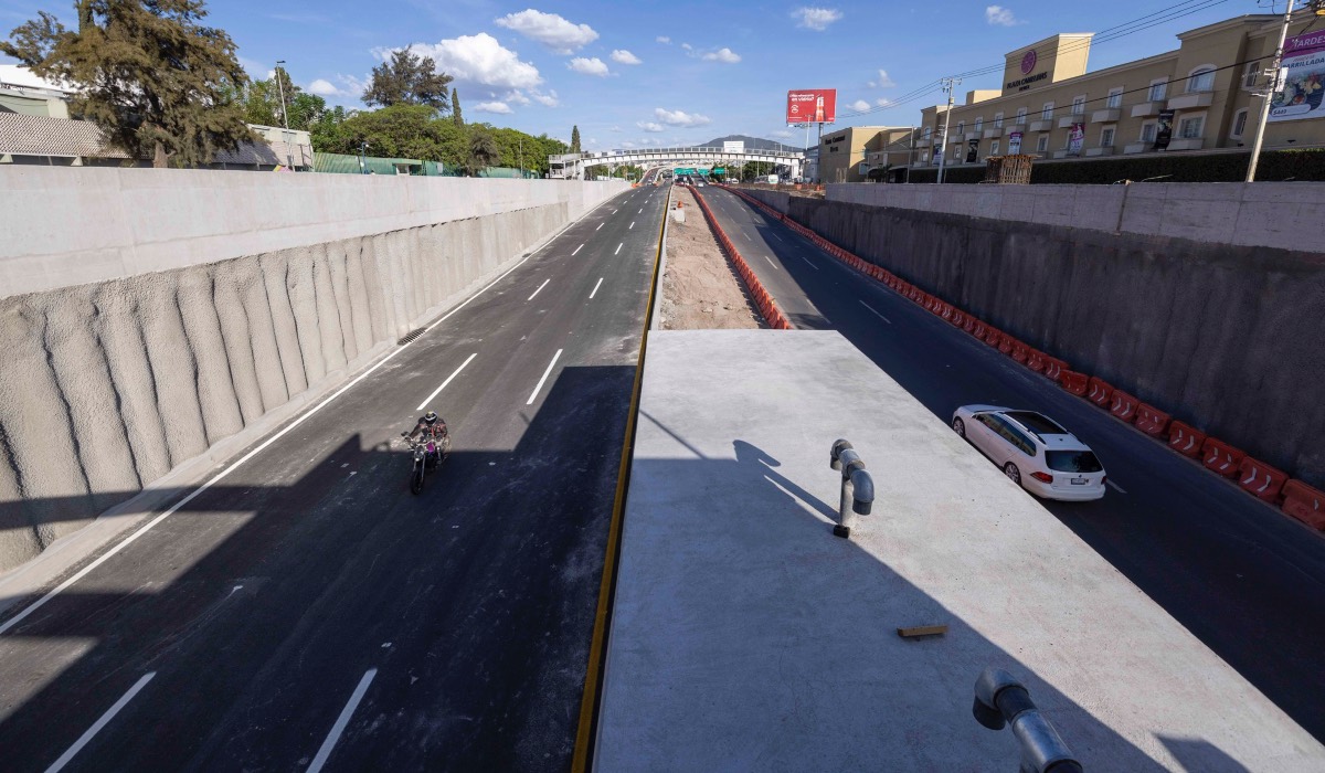 Querétaro abren circulación del paso inferior vehicular Zaragoza en 5