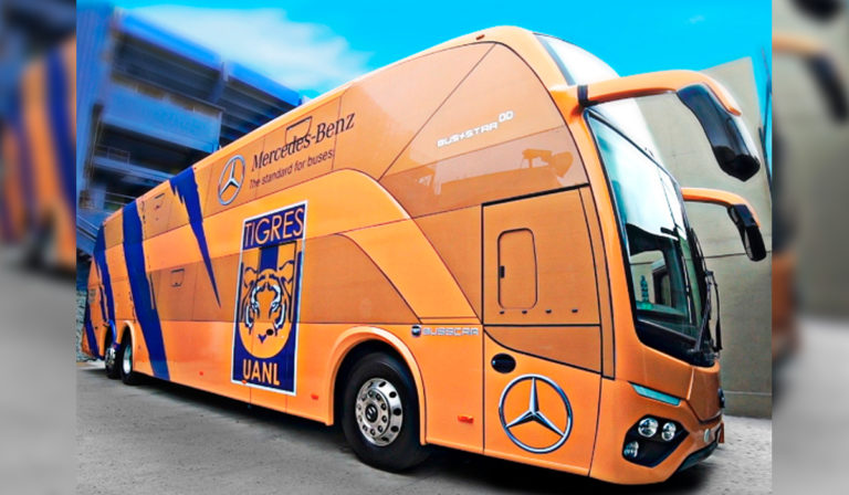 Club Tigres estrena autobús Mercedes- Benz