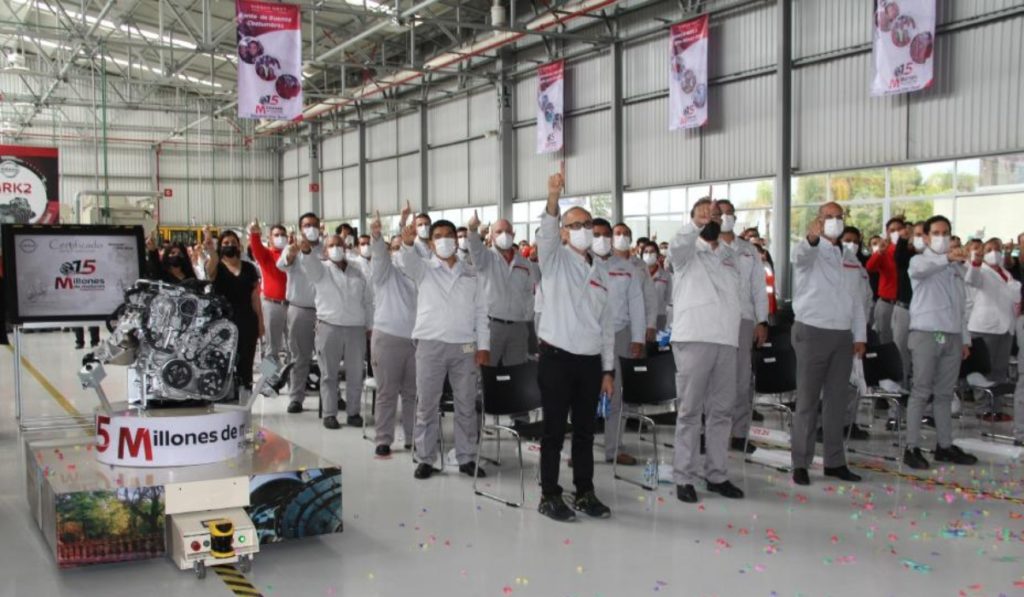  Nissan celebra la producción de su motor 15 millones en planta de  Aguascalientes | Revista TyT