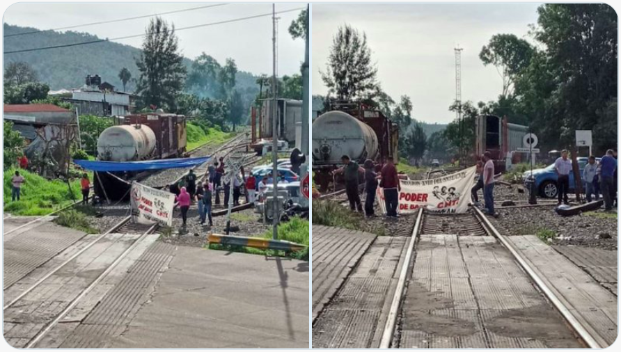 Detenidas, más de 94 mil toneladas por bloqueo a vías del tren en Michoacán