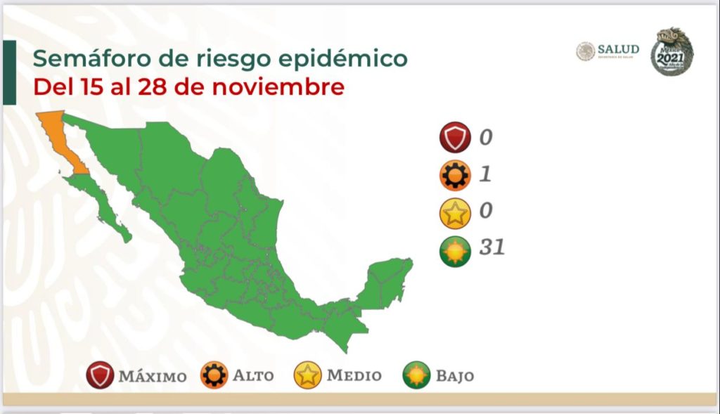 Semáforo COIVD-19: Guanajuato y Aguascalientes pasan al verde