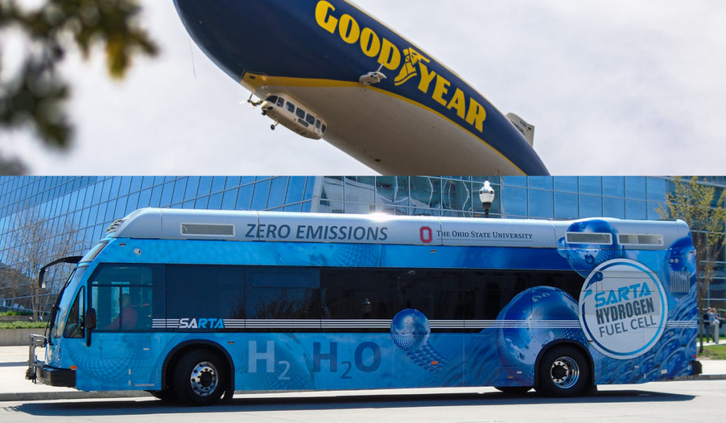 Goodyear prueba llantas prototipo para buses con celdas de hidrógeno
