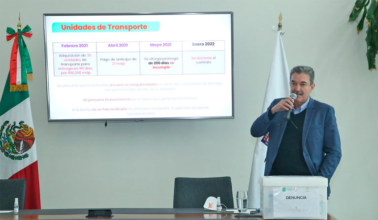 Denuncian irregularidades en la entrega de buses en Nuevo León