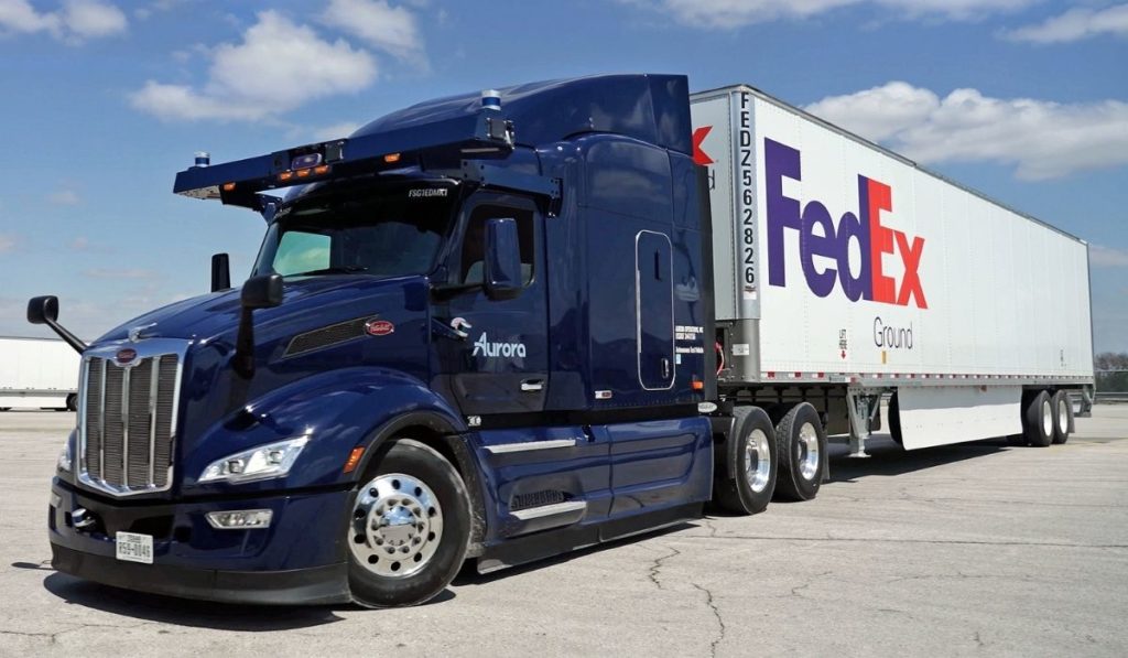 Aurora-FedEx-camion-conduccion-autonoma
