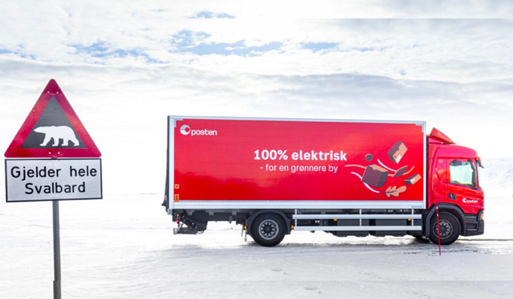 Camión eléctrico de Scania, el más septentrional del mundo