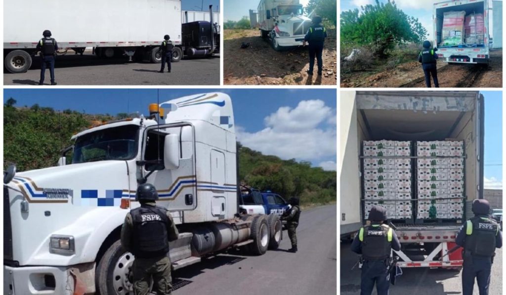 Recuperan 114 vehículos de carga en una semana en Guanajuato