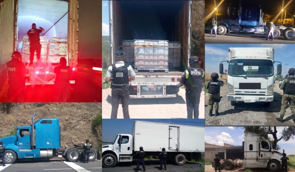 Recuperan 150 vehículos de carga en menos de una semana en Guanajuato