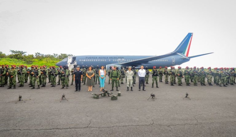 Colima recibe a 100 elementos de la Sedena para reforzar operativos de seguridad