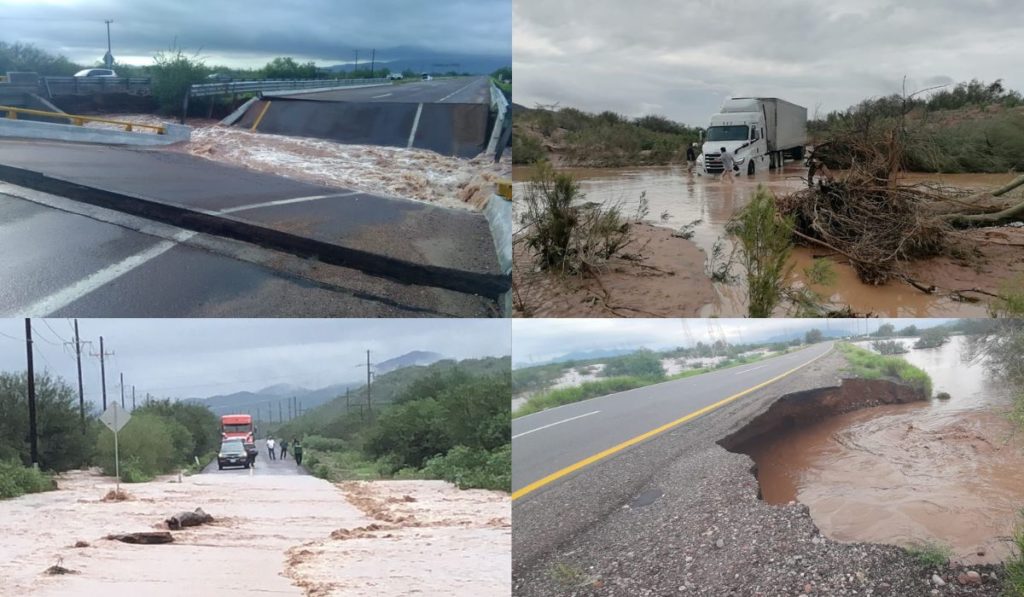 Inundaciones retrasan entregas de Estafeta y Tresguerras en Sonora