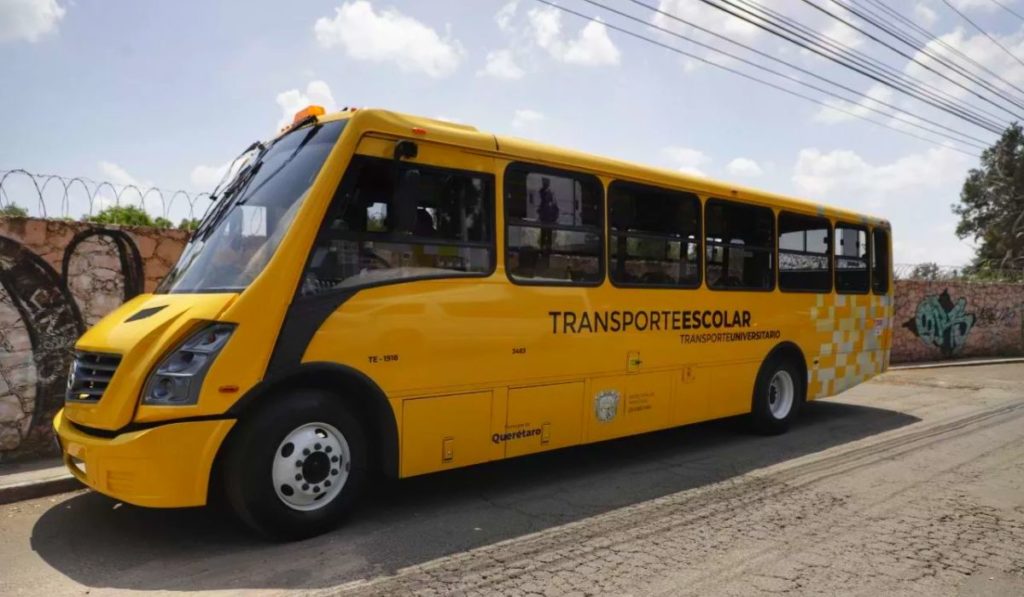 Transporte escolar en Querétaro se reactiva tras dos años de clases online