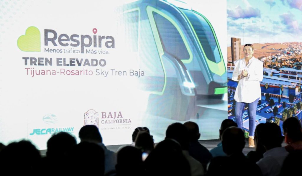 BC tendrá tren eléctrico elevado para conectar a Tijuana y Rosarito