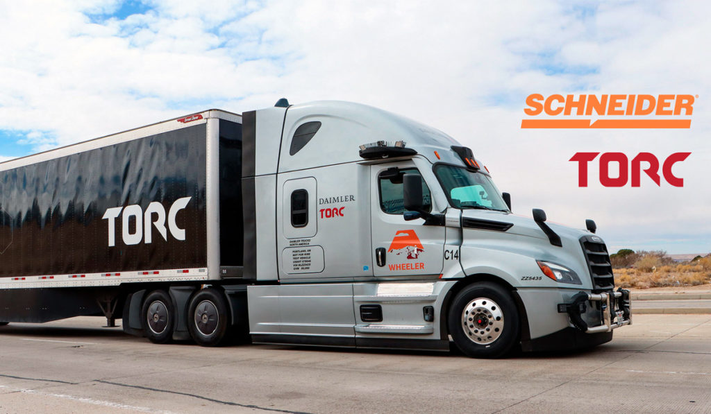 Torc Robotics y Schneider ponen a prueba camiones autónomos de nivel 4 en EU