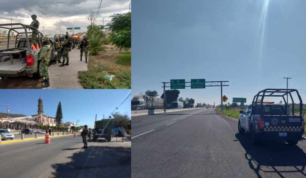 GN y Ejército vigilan tramos de Salamanca y Celaya tras quema de vehículos
