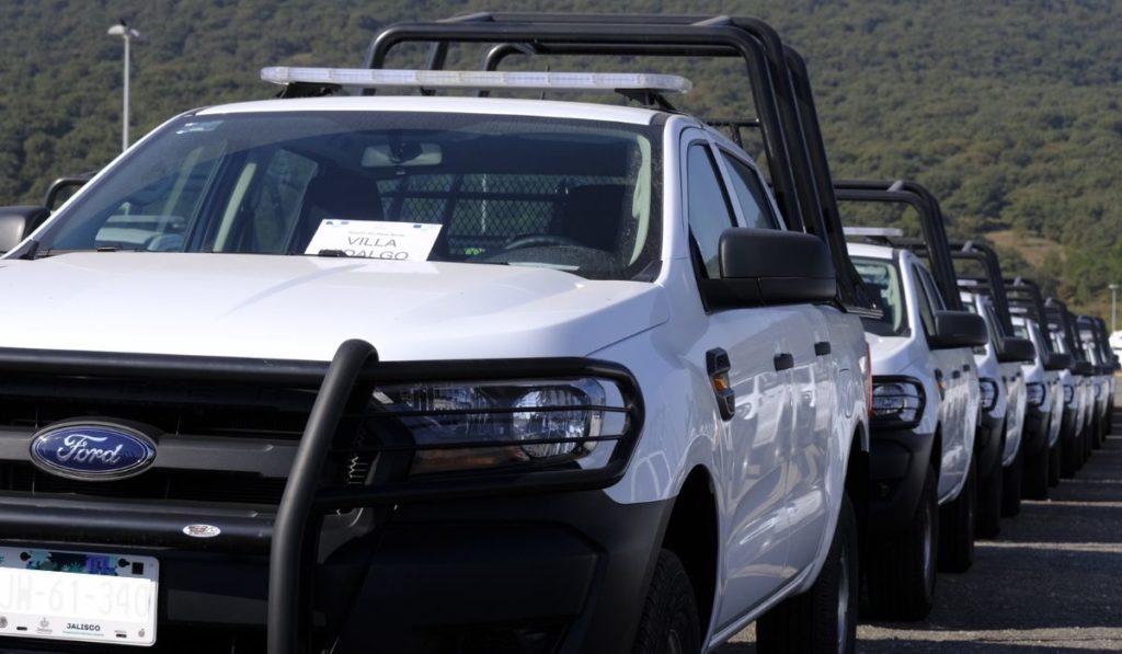 Jalisco equipa a la Policía Municipal con 104 pickups Ford Ranger
