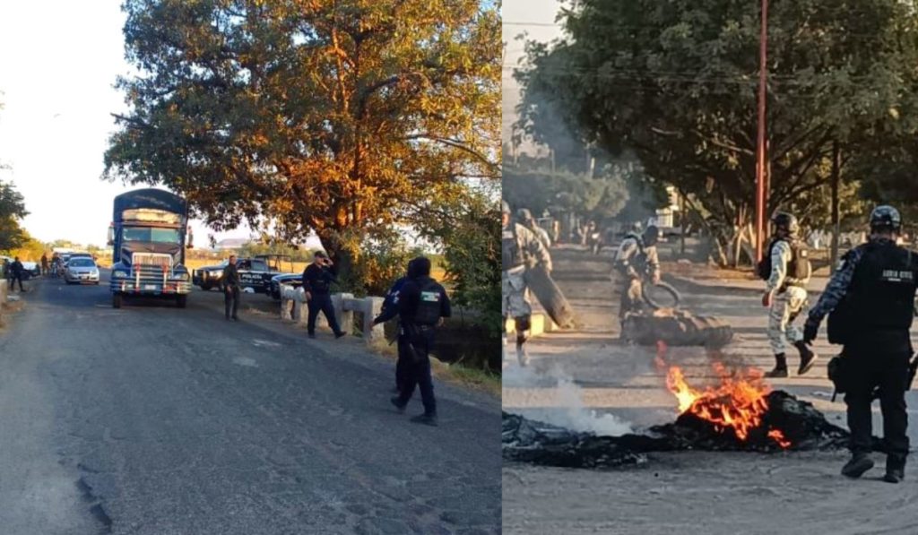 Liberan tramos en Michoacán tras bloqueos y quema de vehículos