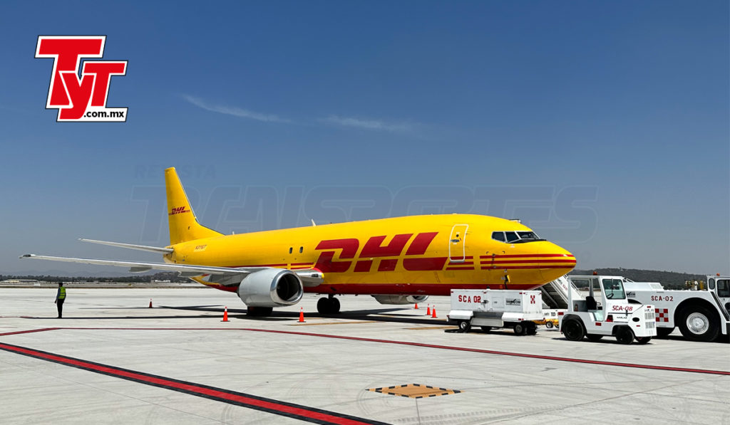 Con inversión, DHL aterriza primer vuelo en el AIFA