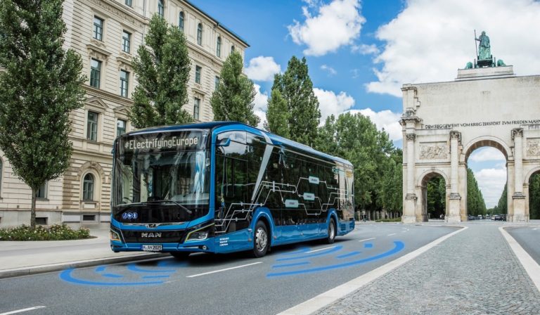 Autobús eléctrico automatizado MAN ya está en servicio regular en Múnich