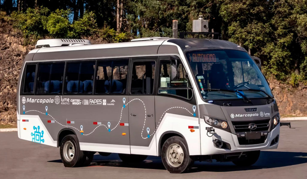 Marcopolo presenta el primer bus autónomo en Sudamérica