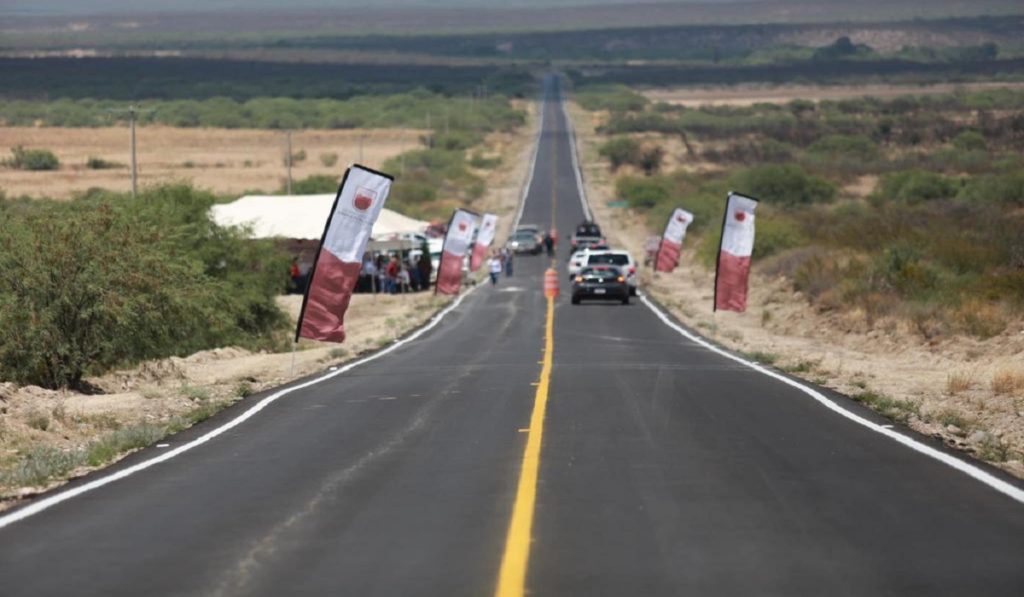 Rehabilitación de la carretera Nieves-Mazapil. Foto: Gobierno Zacatecas