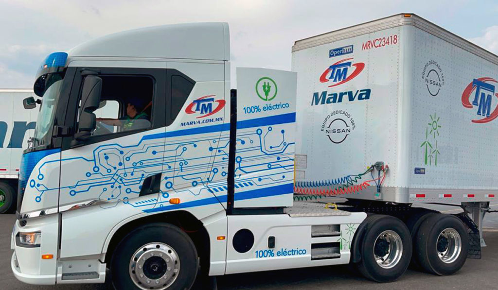 Transportes Marva y Nissan ponen a rodar tractocamiones eléctricos