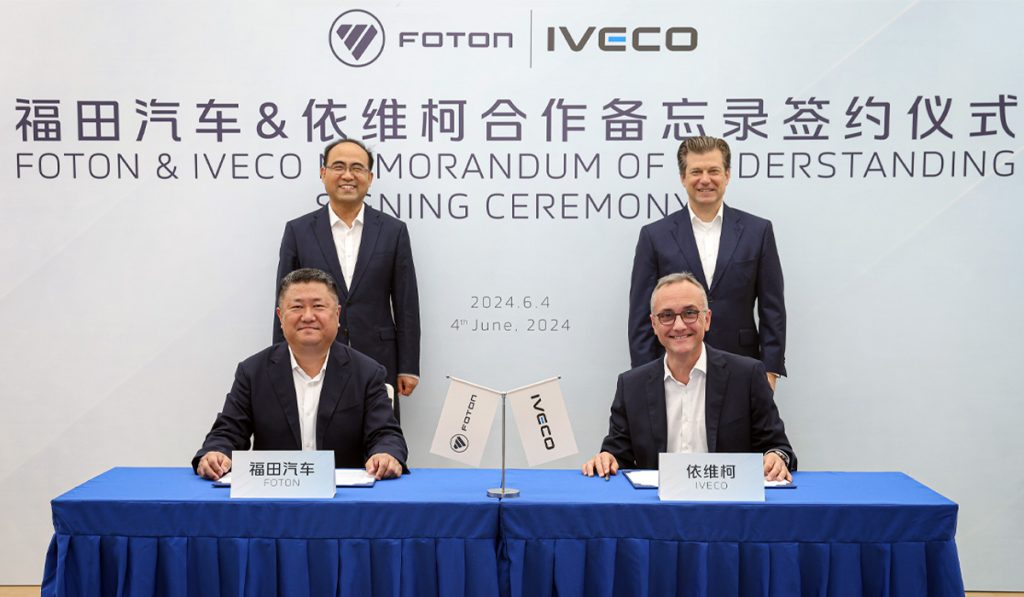 FOTON e Iveco exploran el desarrollo conjunto de vehículos comerciales ligeros