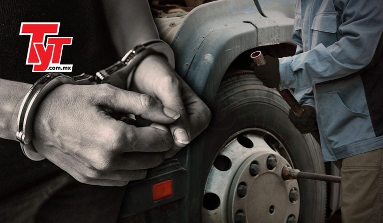 Detienen a 4 cuando desvalijaban unidad de carga recién robada en Tlaxcala