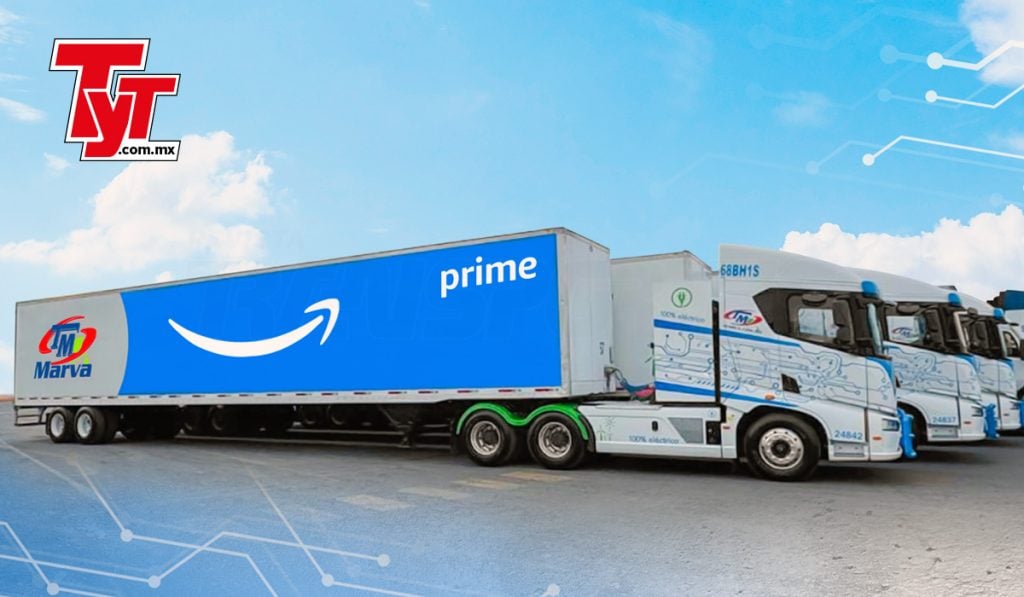 Amazon México y Grupo Marva celebran el primer medio millón de kilómetros recorridos con tractocamiones 100% eléctricos