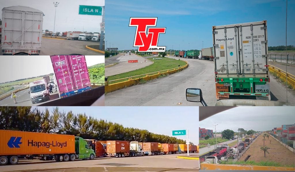 Aduana de Veracruz: hasta 36 horas de espera y abusos contra transportistas