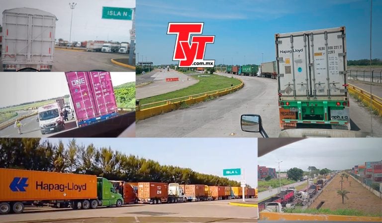 Aduana de Veracruz: hasta 36 horas de espera y abusos contra transportistas