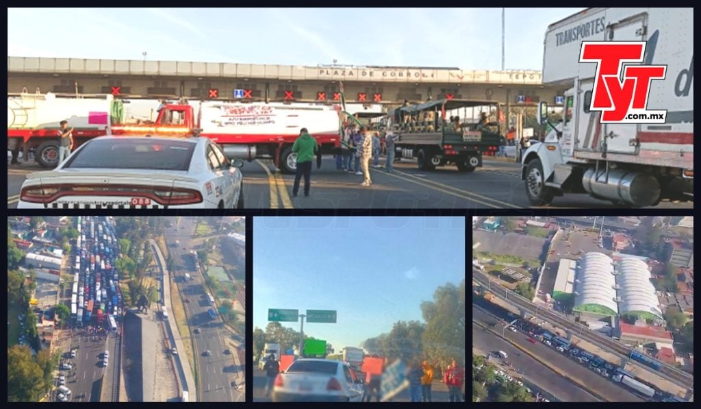Día de bloqueos en la Ciudad de México y el Estado de México