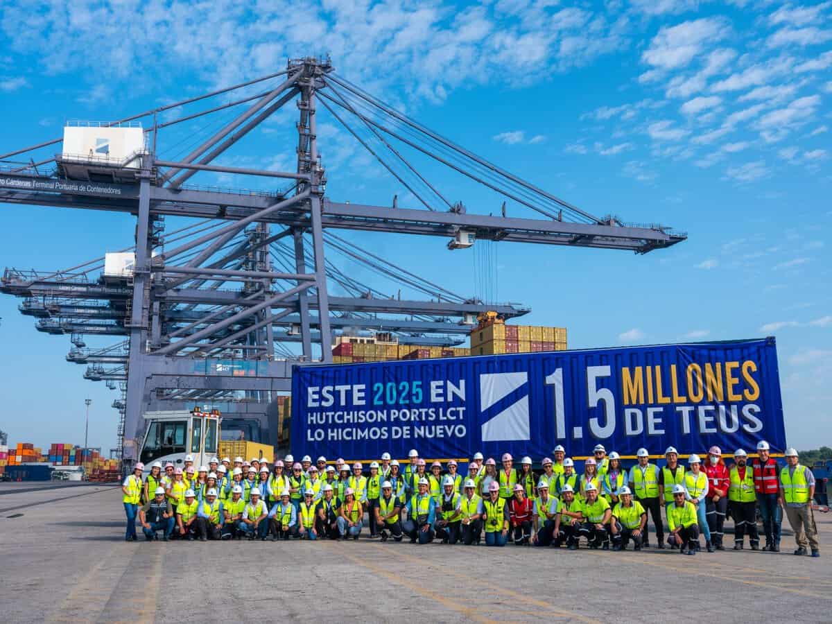 Hutchison Ports LCT alcanza 1.5 millones de TEUS este 2025 | Revista TyT