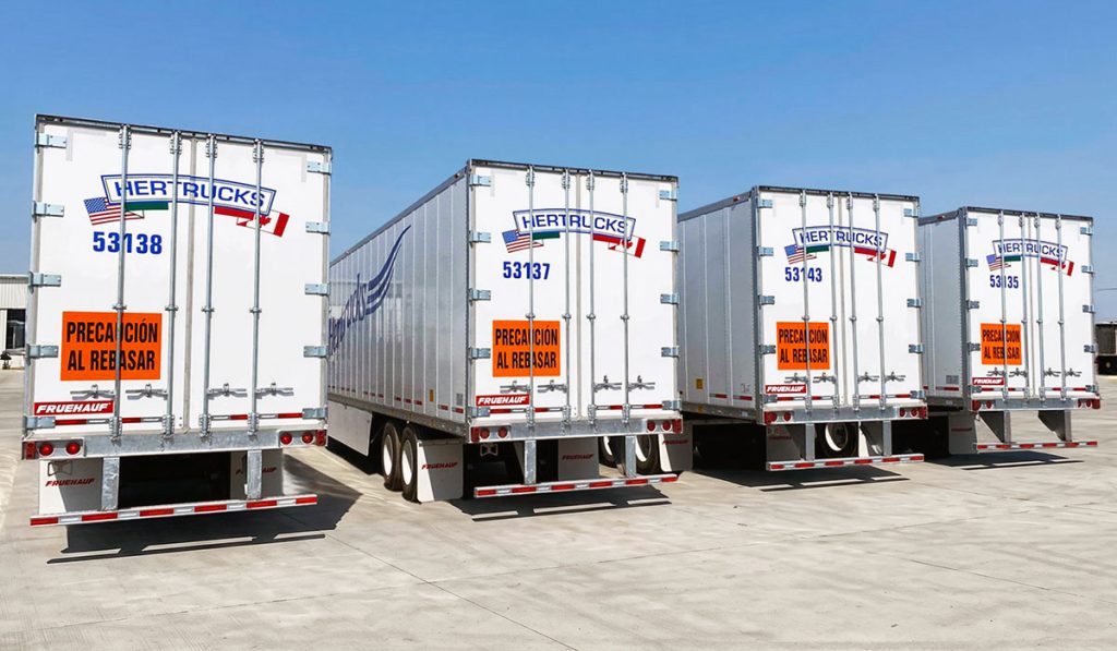 Hertrucks estrena 10 cajas secas Fruehauf para rutas estratégicas