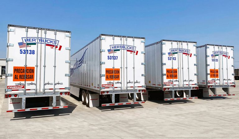 Hertrucks estrena 10 cajas secas Fruehauf para rutas estratégicas 